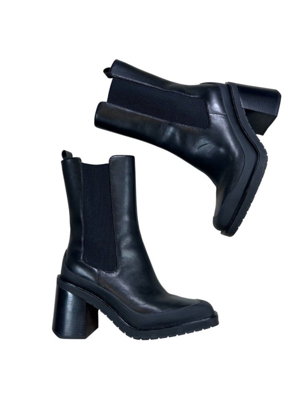 Tory Burch Expedition Chelsea Boot Black Leather Platform Streetwear 9